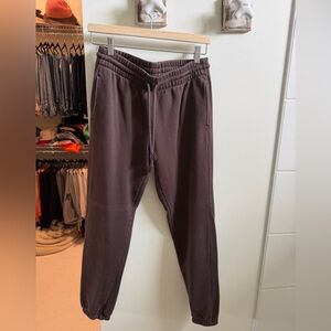 TNA Cozy Fleece Sweats Set Brown